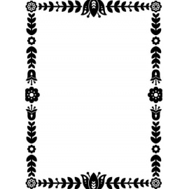 Embossová kapsa ozdobný rám