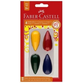 Voskovky kapky 6 ks - pro malé děti Faber-Castell