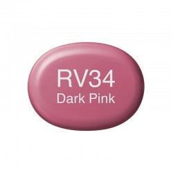 Copic marker sketch - Dark Pink - RV34