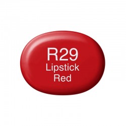 Copic marker sketch - Lipstick Red - R29