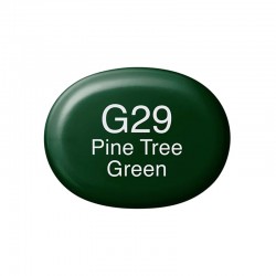 Copic marker sketch - Pine Tree Green - G29