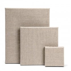 Plátno malířské lněné 60 × 80 cm – šepsované 3× transparentním šepsem