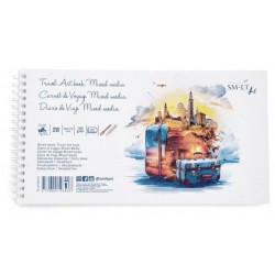 Blok MIX MEDIA 15*28 cm – 160 gr. 25 listů