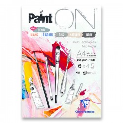 Pait On Mix media - 5 odstínů papíru v A4 formátu, 250g/m