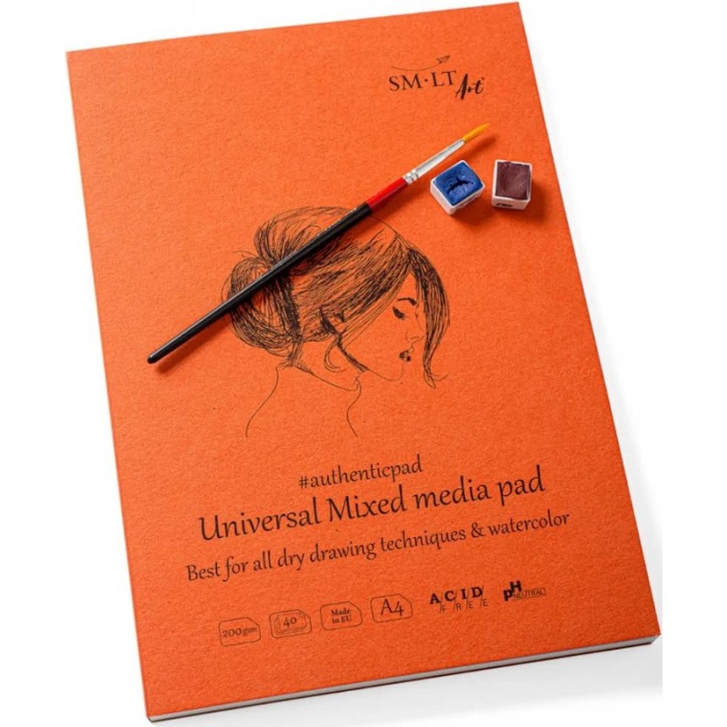 Blok mix media 200 g A4 – lepená vazba na kratší straně