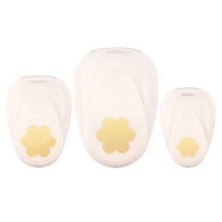 Sada tří raznic květiny 1,5 + 2,5 + 3,8 cm