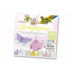 Origami papír „Springtime“ 15 × 15 cm, 80 g/m², 50 listů